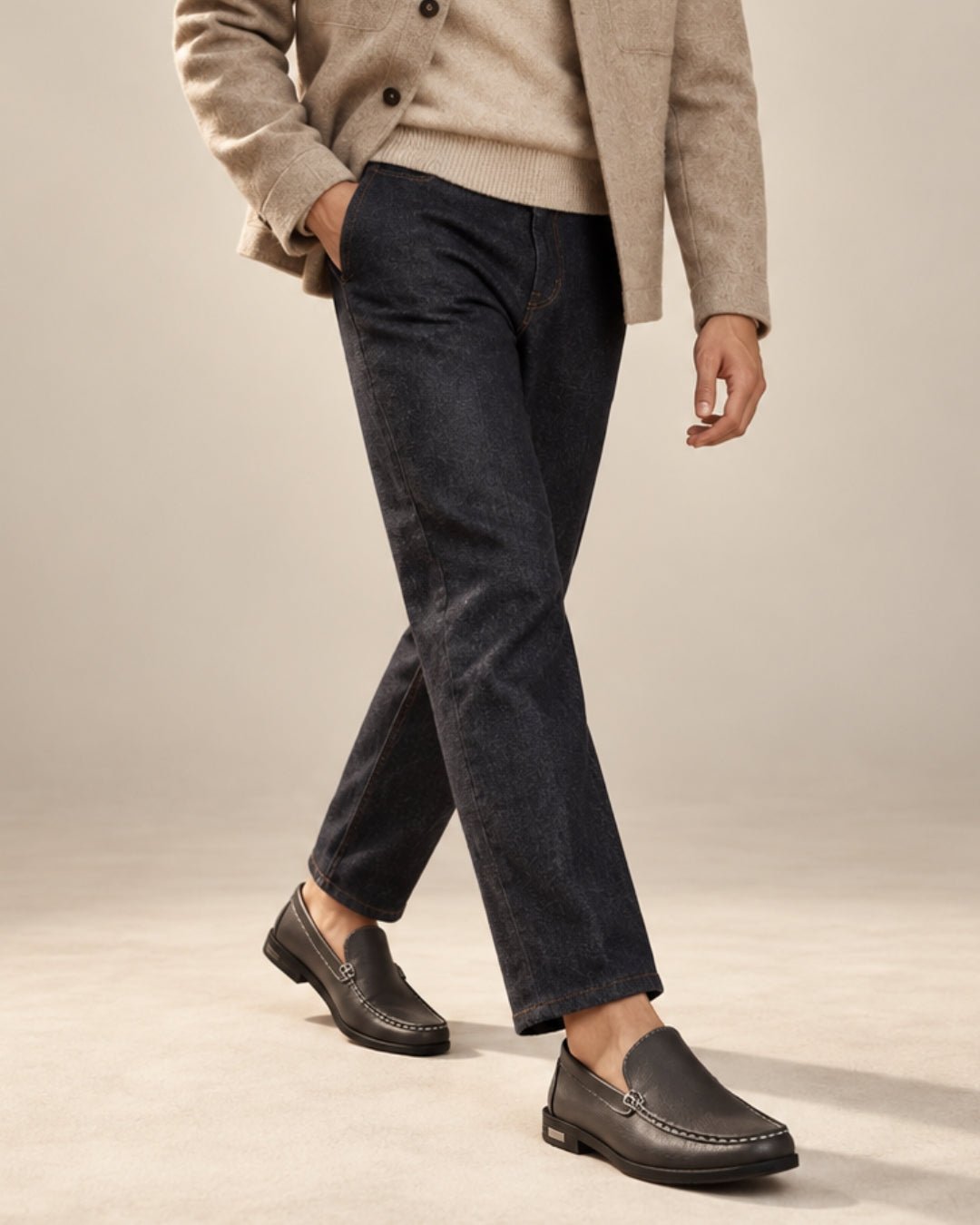 ARDELIO - Arezzo Loafer | Minimalist Leather Loafer - ARD-ARZ-GRA-7