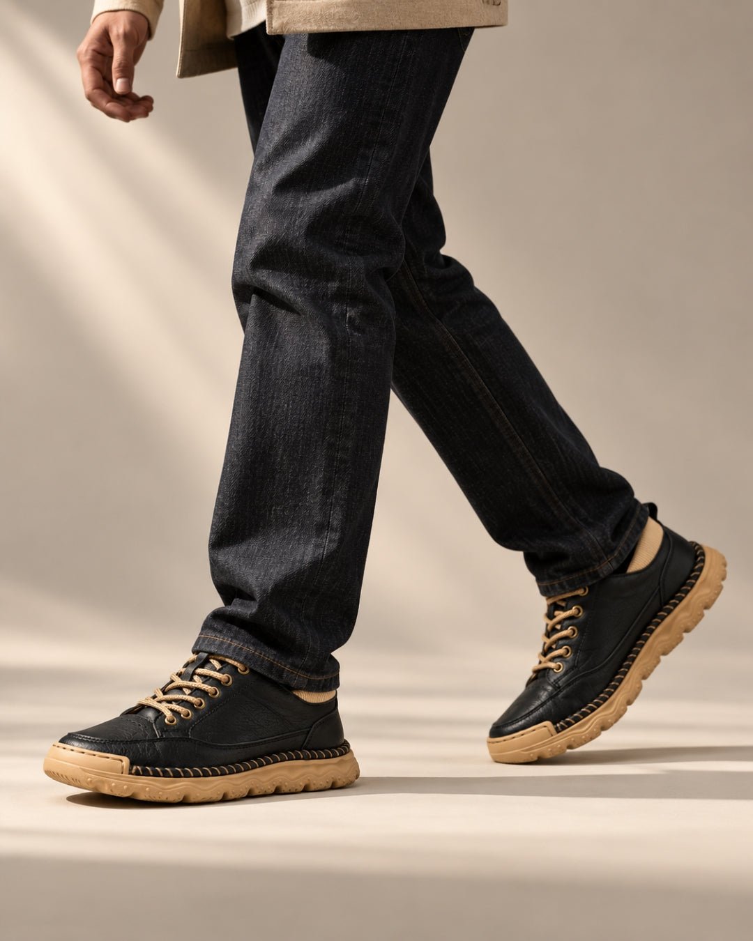 ARDELIO - Cordano Low | Casual Leather Sneaker - ARD-COR-NOI-7