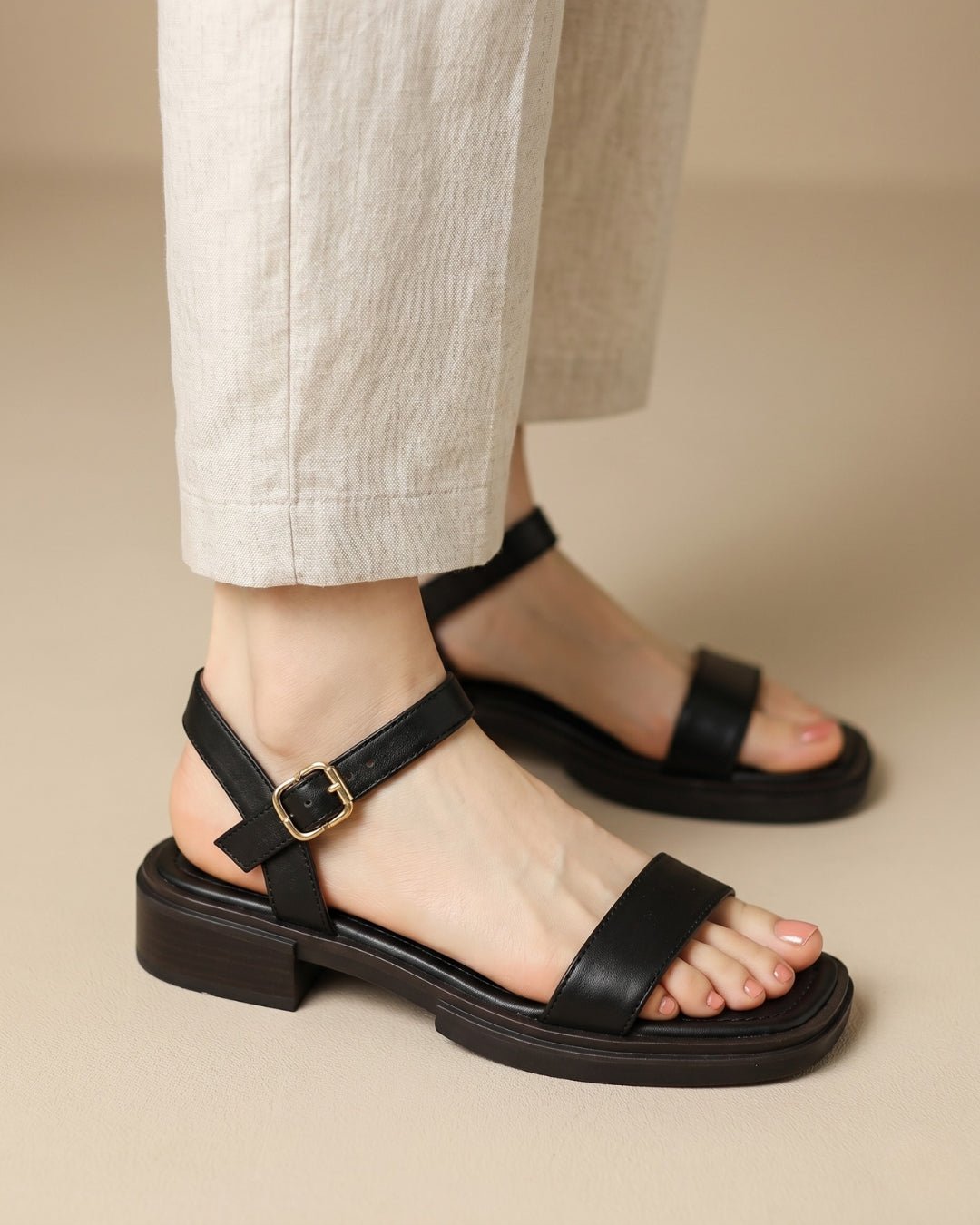 ARDELIO - Delphine Line | Italian Leather Sandal - ARD-DEL-LINE-ON-5