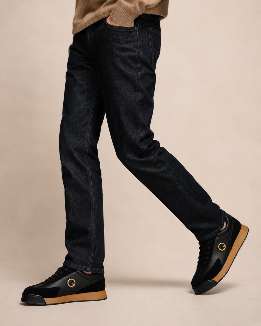 ARDELIO - Hudson Runner | Retro Leather Sneaker - ARD-HUD-MB-7