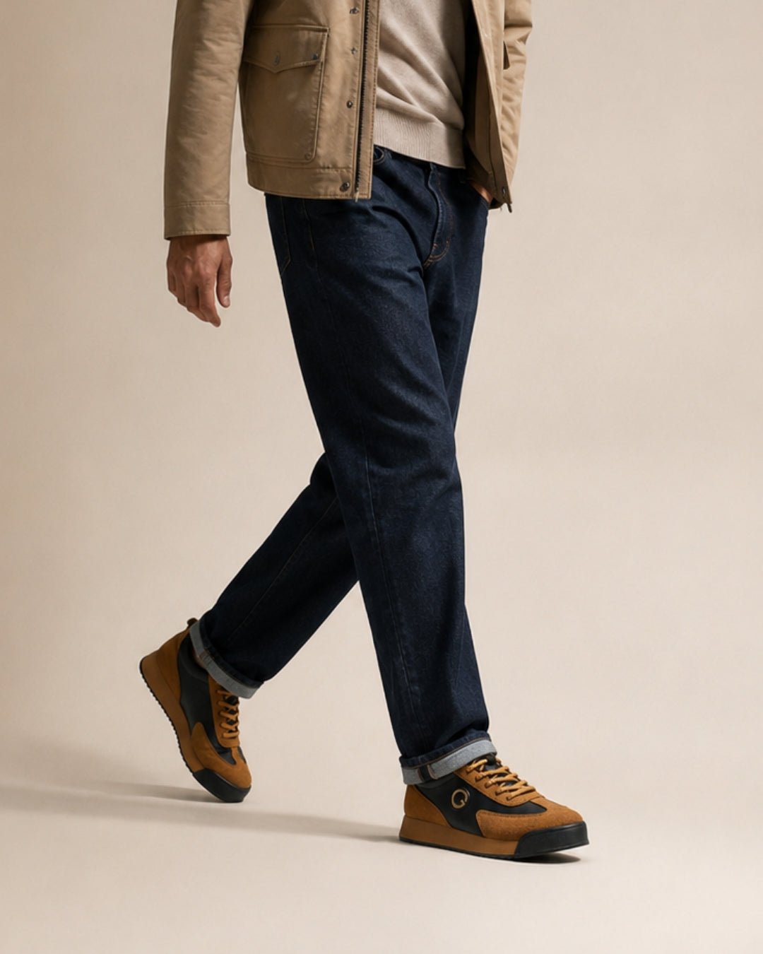 ARDELIO - Hudson Runner | Retro Leather Sneaker - ARD-HUD-ST-7