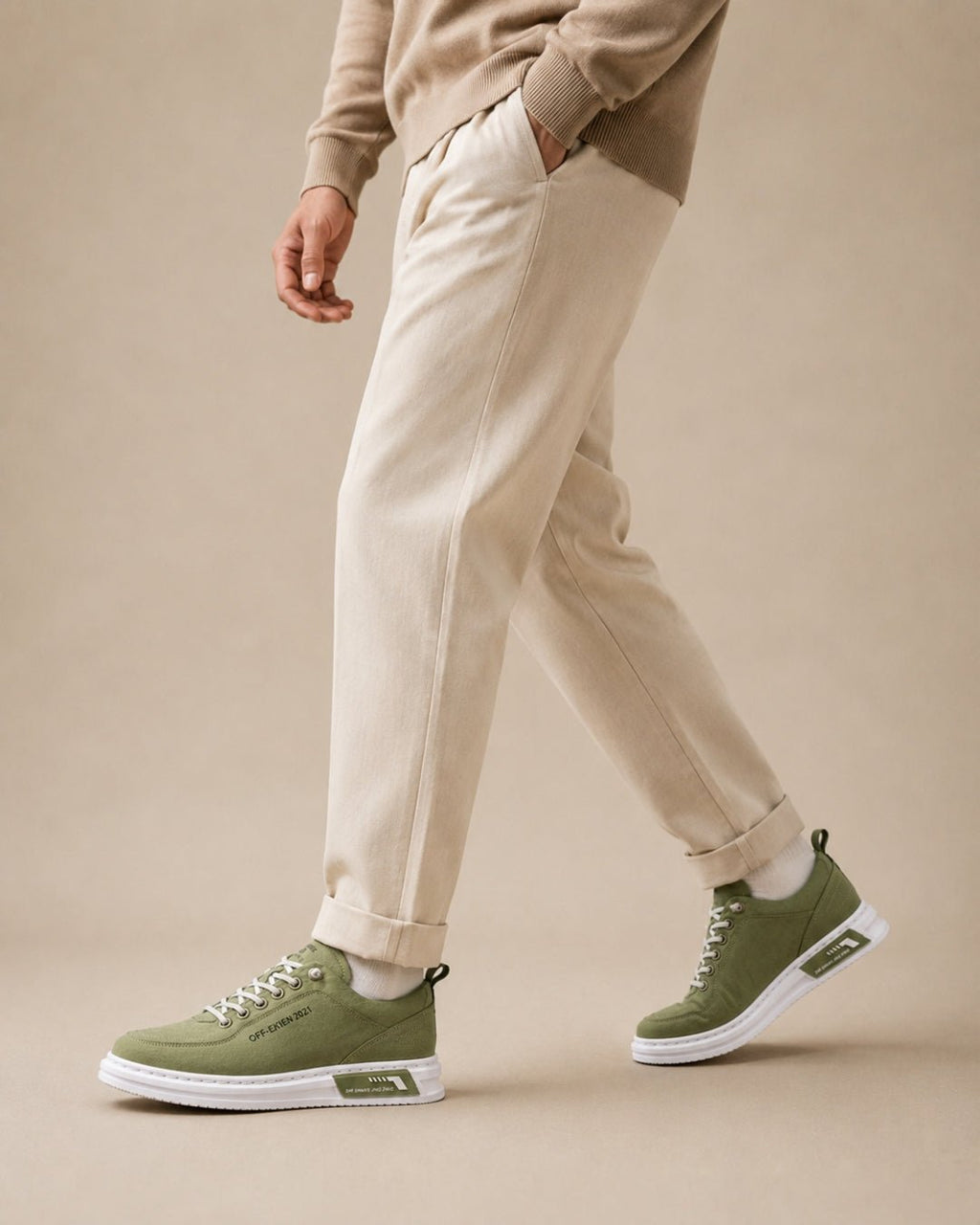 ARDELIO - Leviero Low | Italian Canvas Sneaker - ARD-LVR-LOW-OLM-7