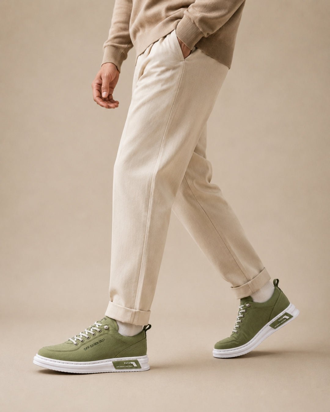 ARDELIO - Leviero Low | Italian Canvas Sneaker - ARD-LVR-LOW-OLM-7