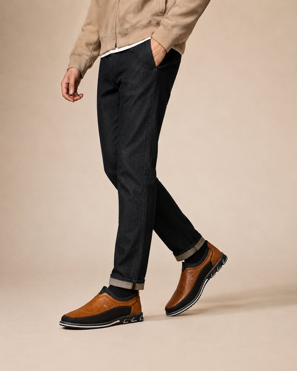 ARDELIO - Lorenzo Slip-On | Minimalist Leather Slip-On - ARD-LSP-CA-7
