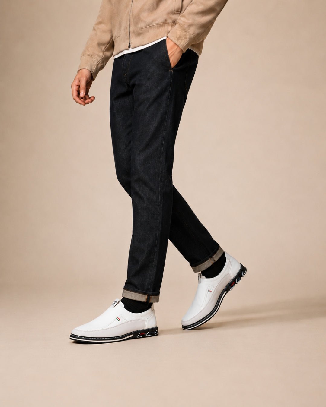 ARDELIO - Lorenzo Slip-On | Minimalist Leather Slip-On - ARD-LSP-IV-7