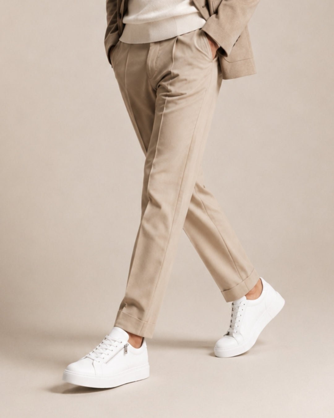 ARDELIO - Lorenzo Zip | Minimalist Leather Sneaker - ARD-LOR-AW-7