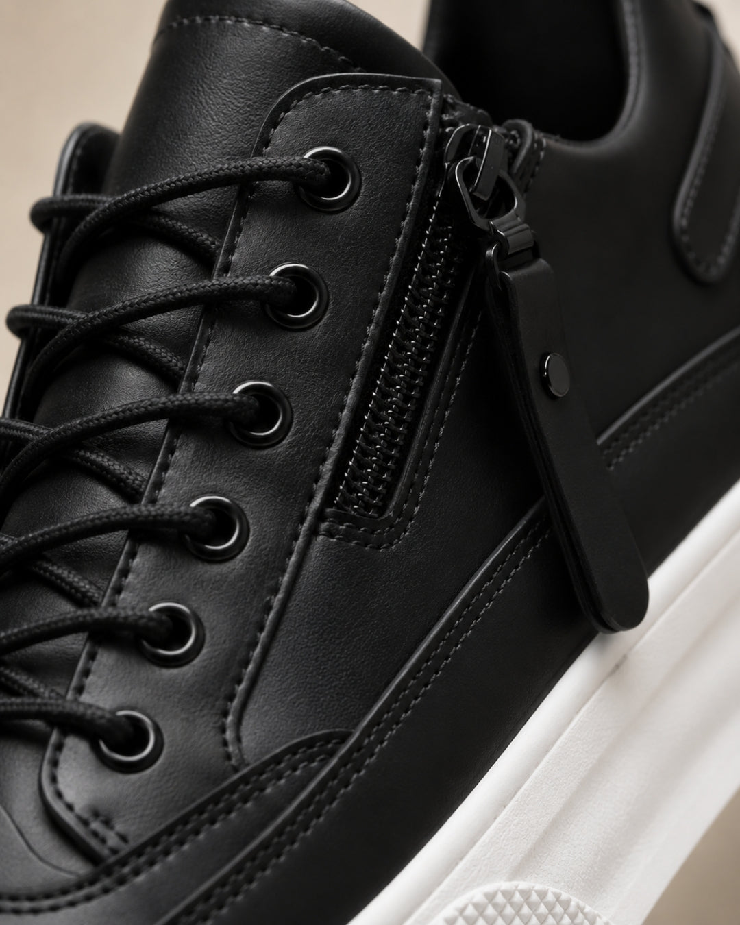 ARDELIO - Lorenzo Zip | Minimalist Leather Sneaker - ARD-LOR-OB-7