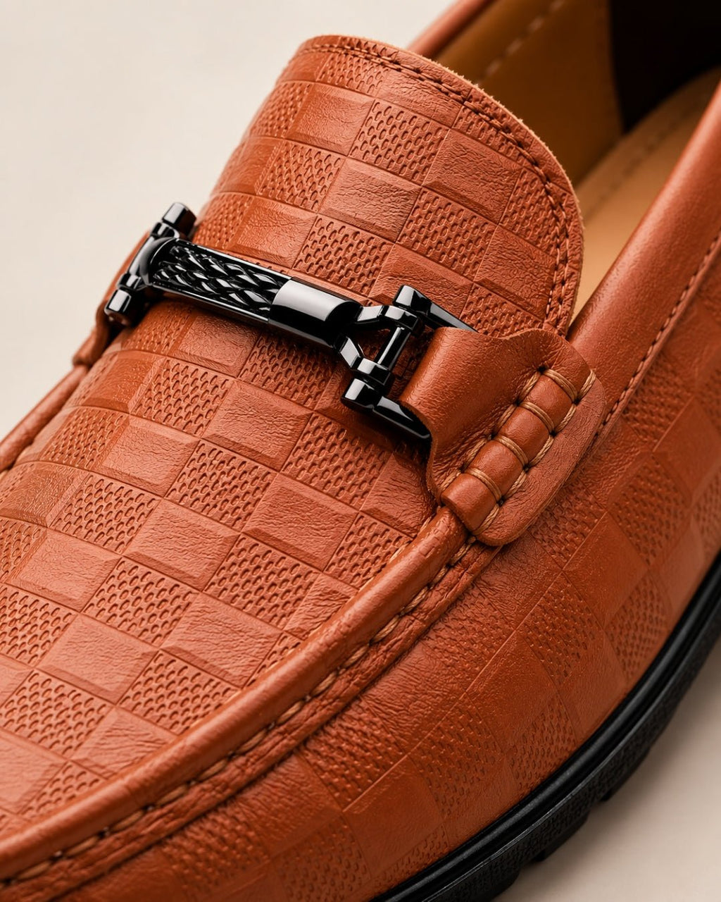ARDELIO - Lucano Loafer | Textured Leather Loafer - ARD-LUC-BUR-7