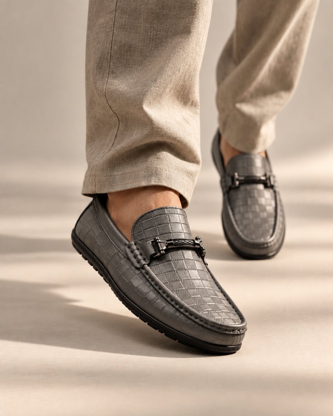 ARDELIO - Lucano Loafer | Textured Leather Loafer - ARD-LUC-PEW-7