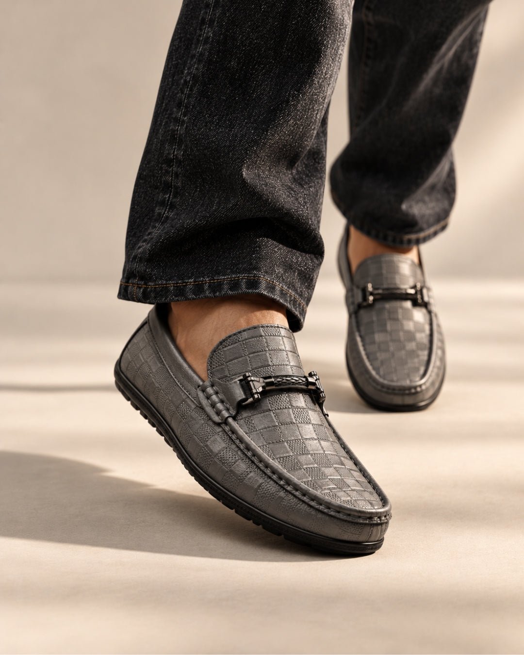 ARDELIO - Lucano Loafer | Textured Leather Loafer - ARD-LUC-PEW-7