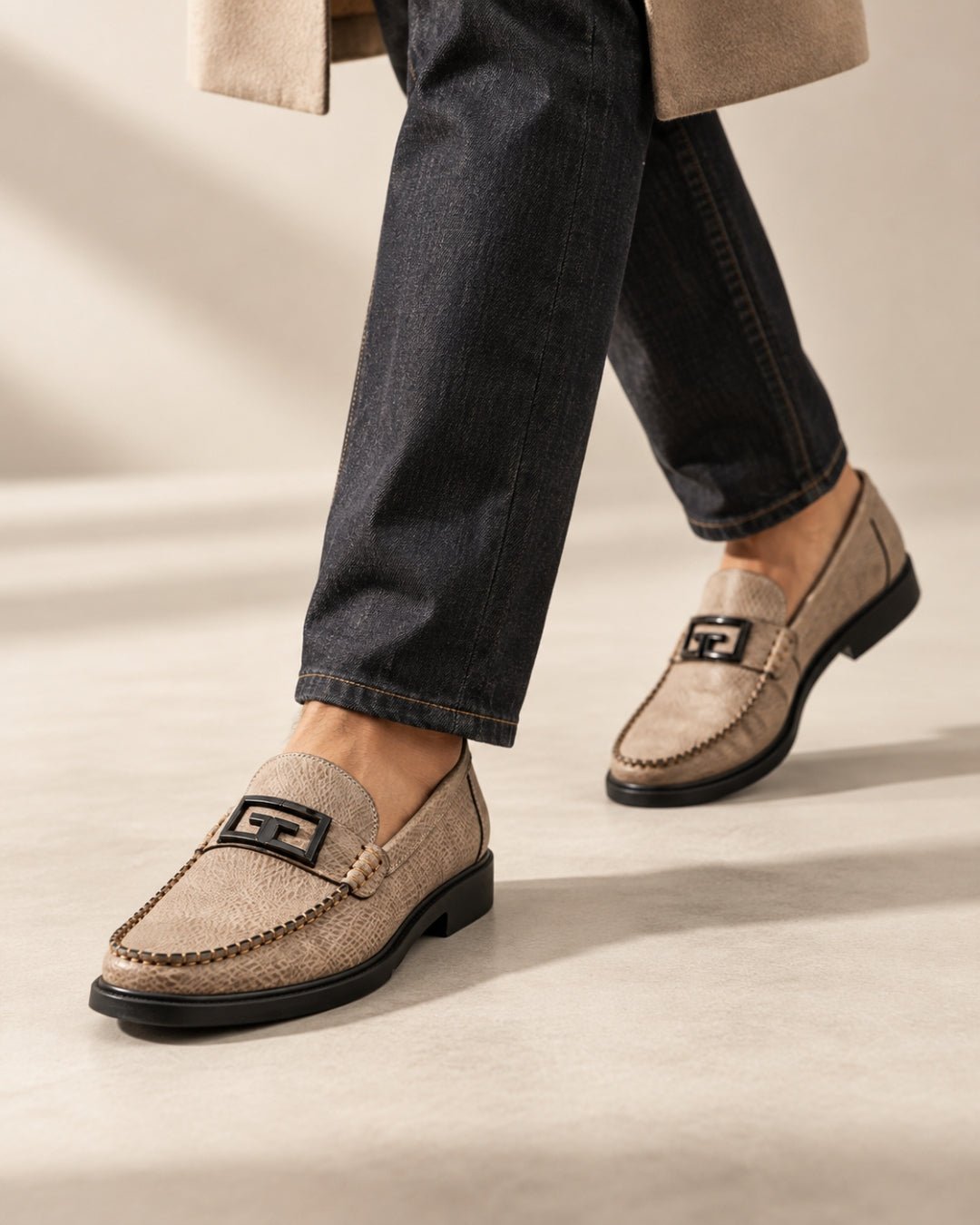 ARDELIO - Modena Loafer | Leather Buckle Loafer - ARD-MOD-DUN-7