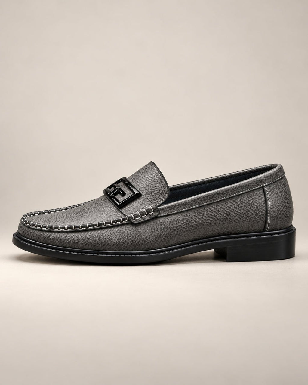 ARDELIO - Modena Loafer | Leather Buckle Loafer - ARD-MOD-PEW-7