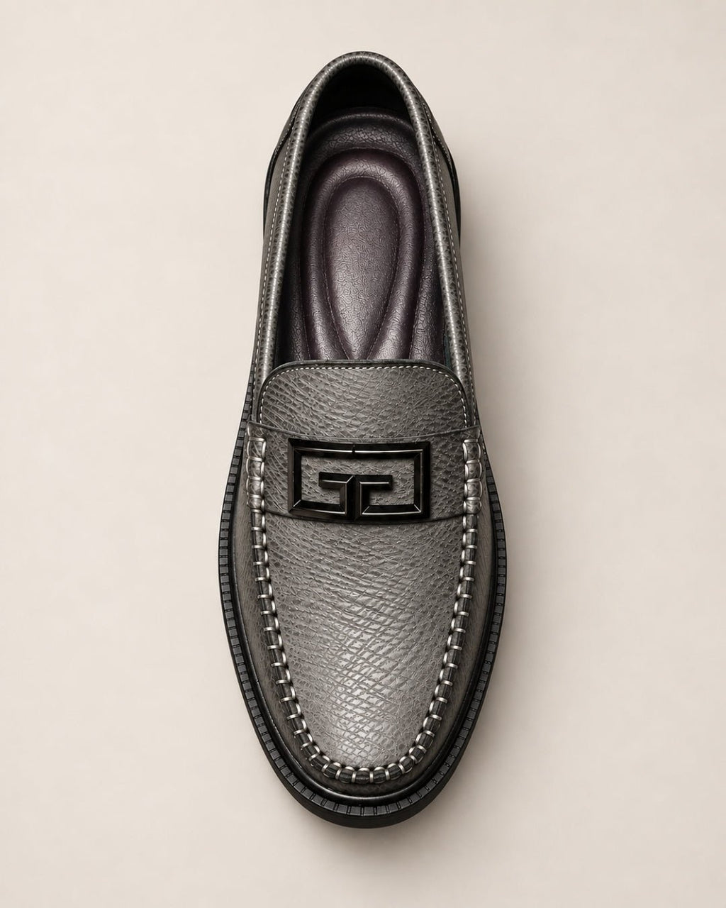 ARDELIO - Modena Loafer | Leather Buckle Loafer - ARD-MOD-PEW-7