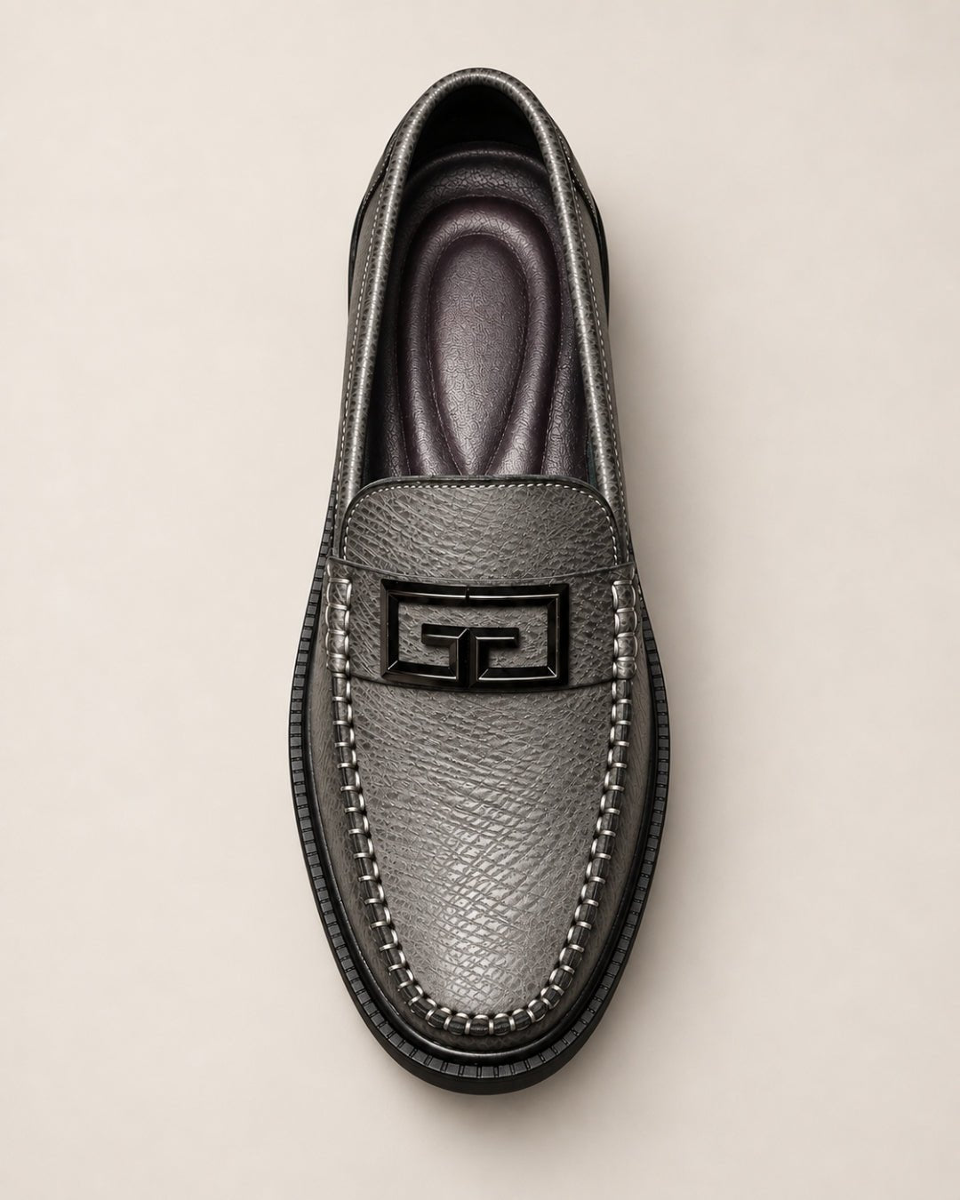 ARDELIO - Modena Loafer | Leather Buckle Loafer - ARD-MOD-PEW-7