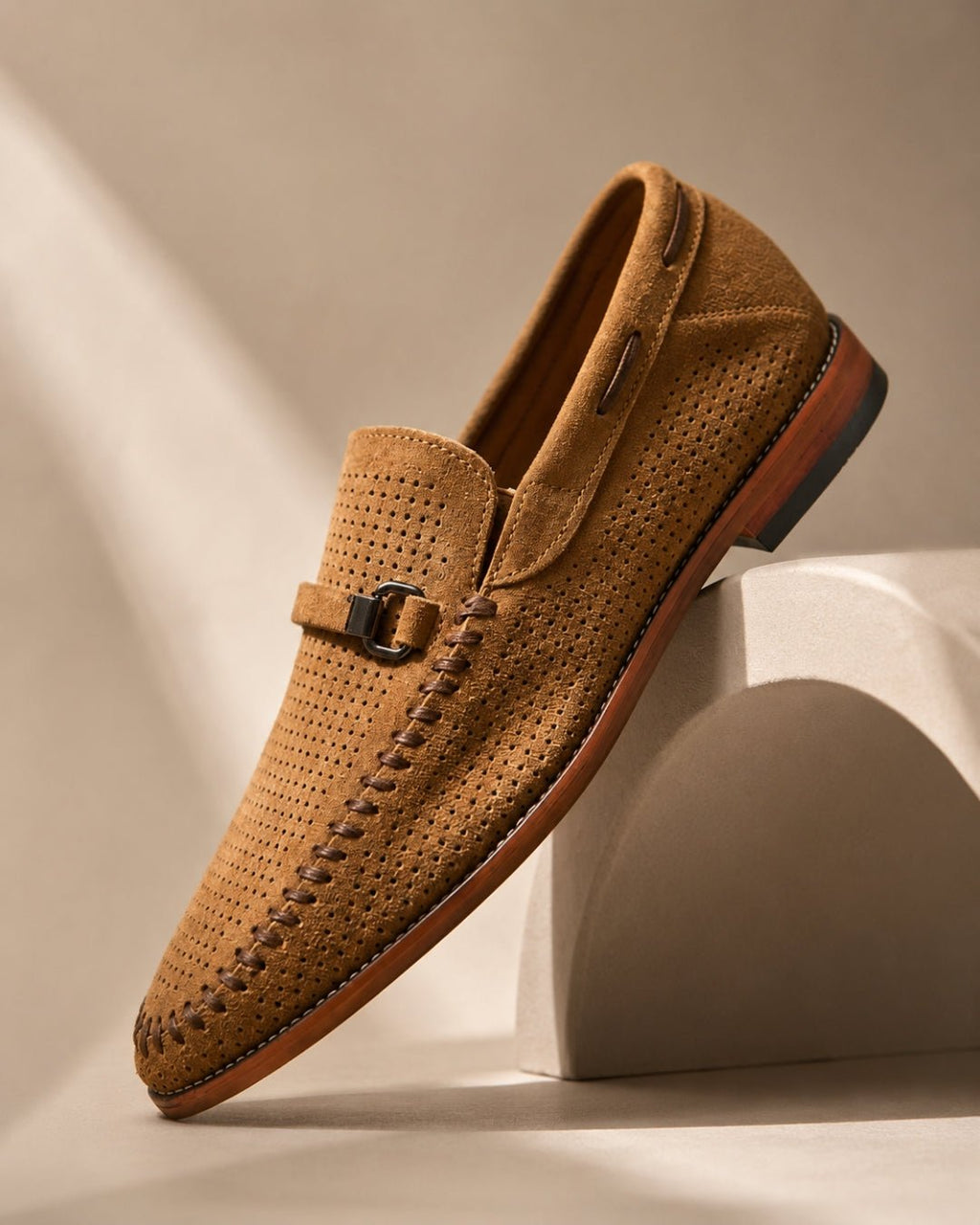 ARDELIO - Portofino Loafer | Italian Suede Loafer - ARD-PTF-LFR-COG-7