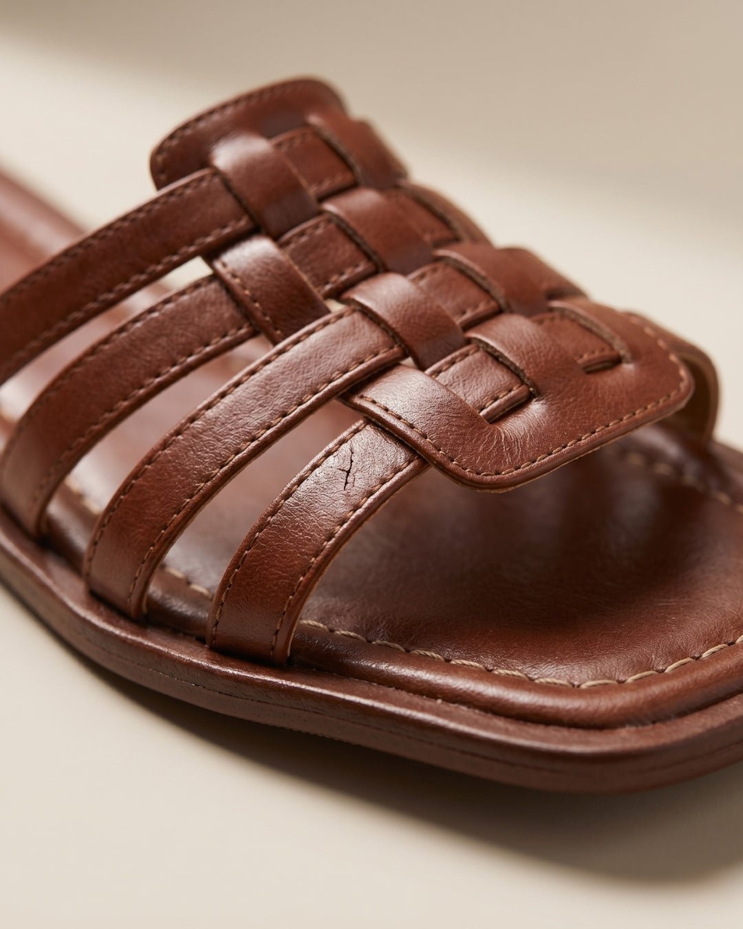 ARDELIO - Riviera Woven | Italian Leather Sandal - ARD-RIV-WOV-CN-5