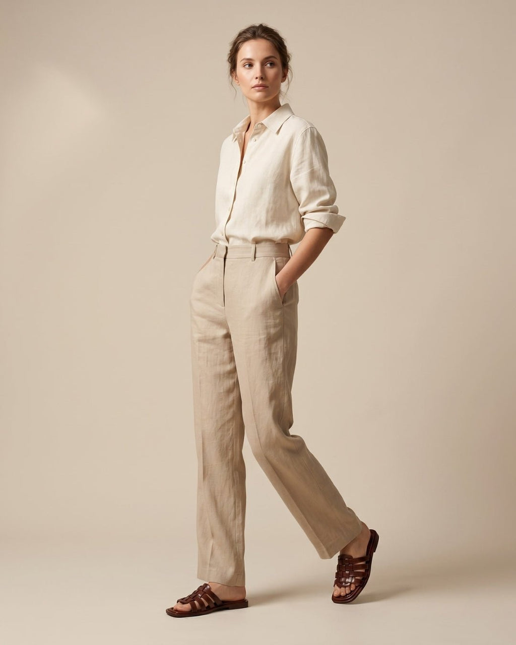 ARDELIO - Riviera Woven | Italian Leather Sandal - ARD-RIV-WOV-CN-5
