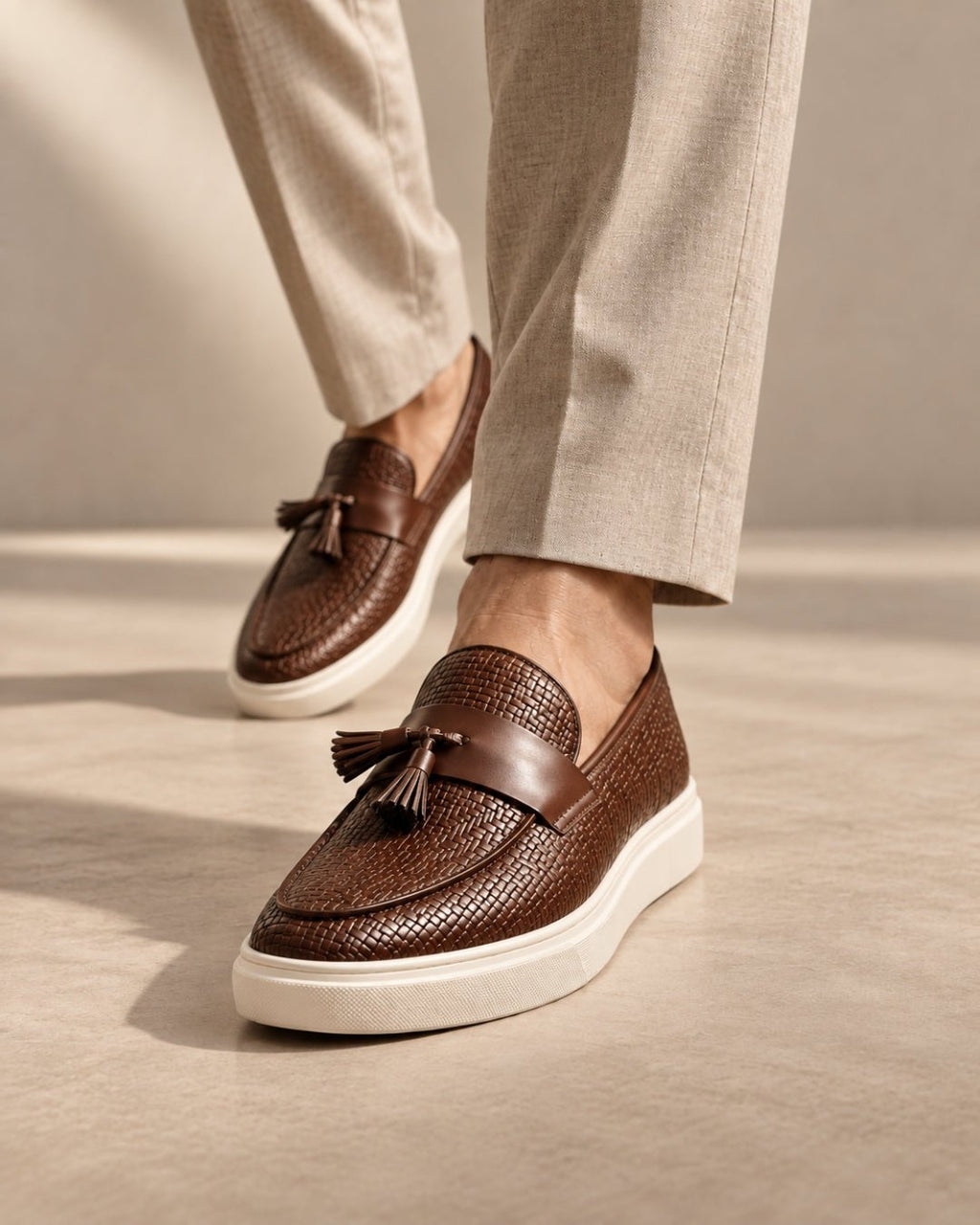 ARDELIO - Savona Loafer | Woven Tassel Loafer - ARD-SAV-CHE-7