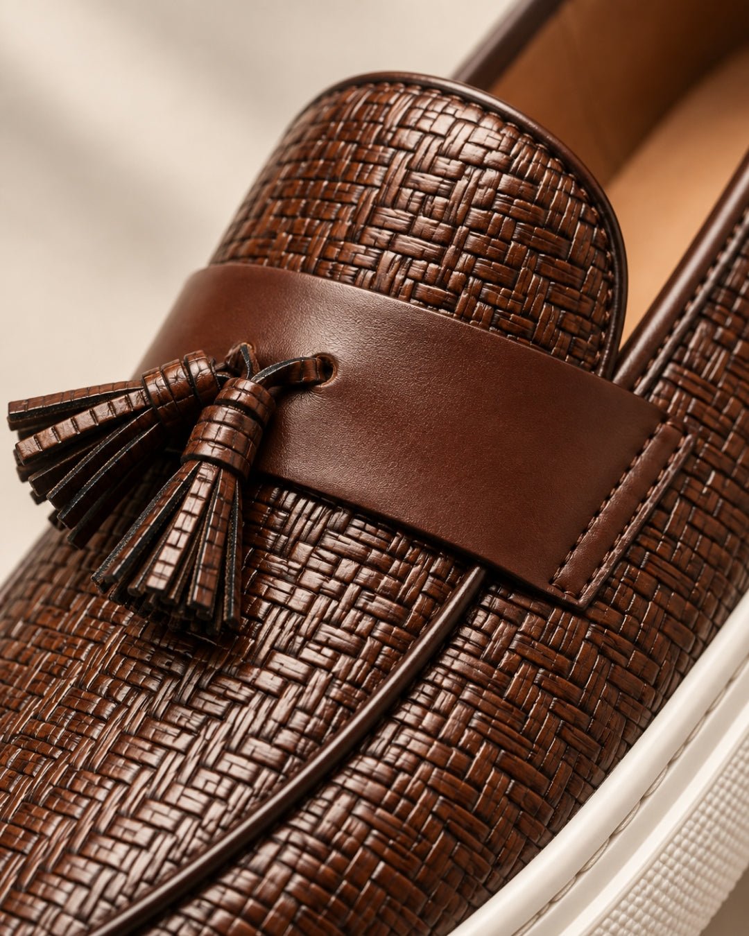 ARDELIO - Savona Loafer | Woven Tassel Loafer - ARD-SAV-CHE-7