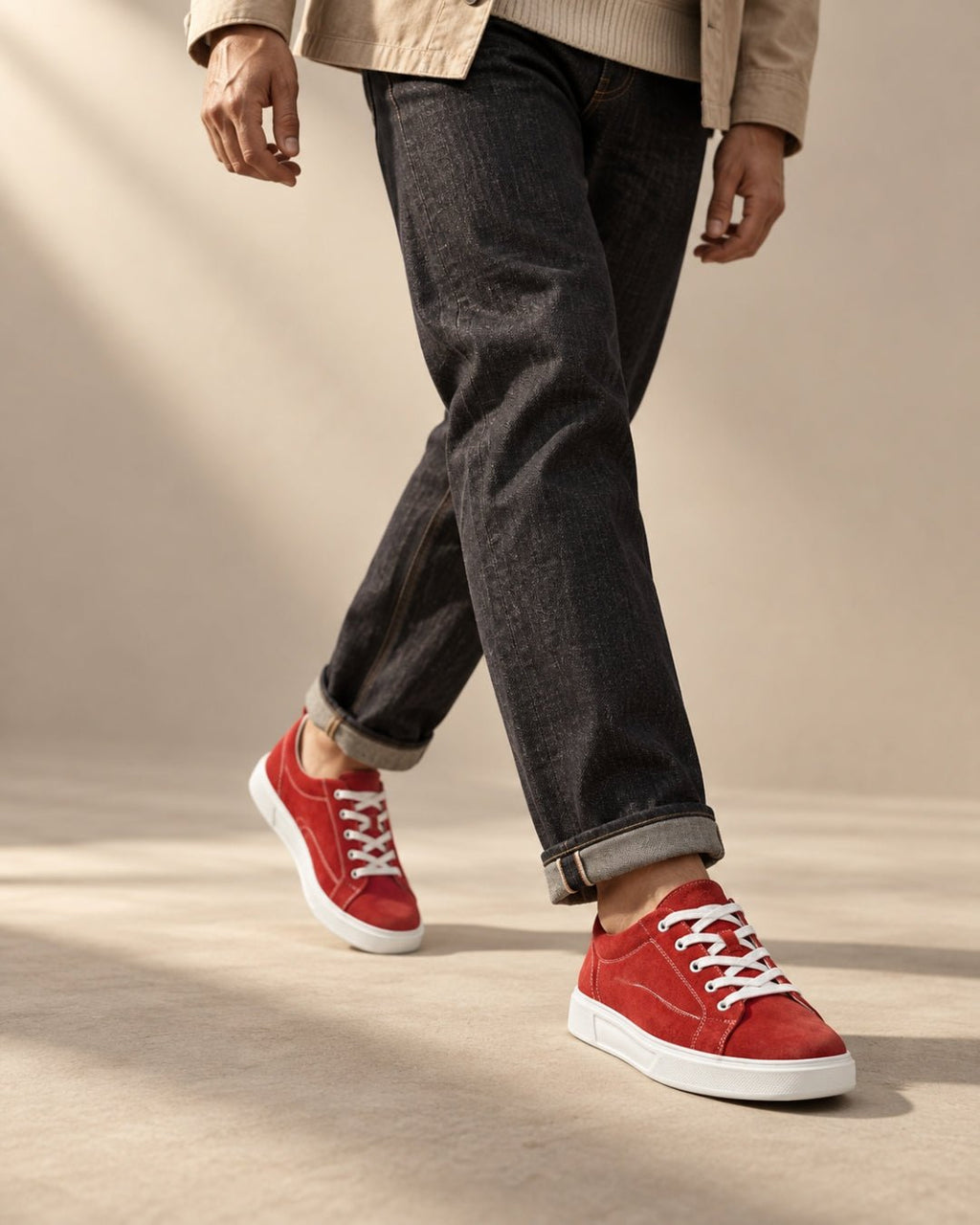 ARDELIO - Solaro Low | Minimalist Suede Sneaker - ARD-SOL-CRI-7