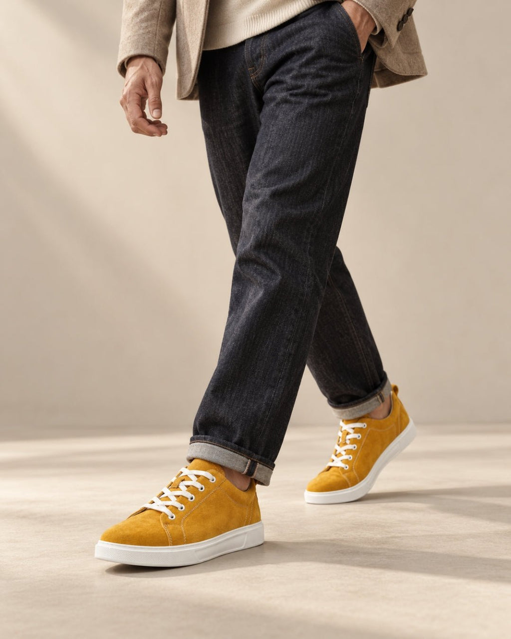ARDELIO - Solaro Low | Minimalist Suede Sneaker - ARD-SOL-SAF-7