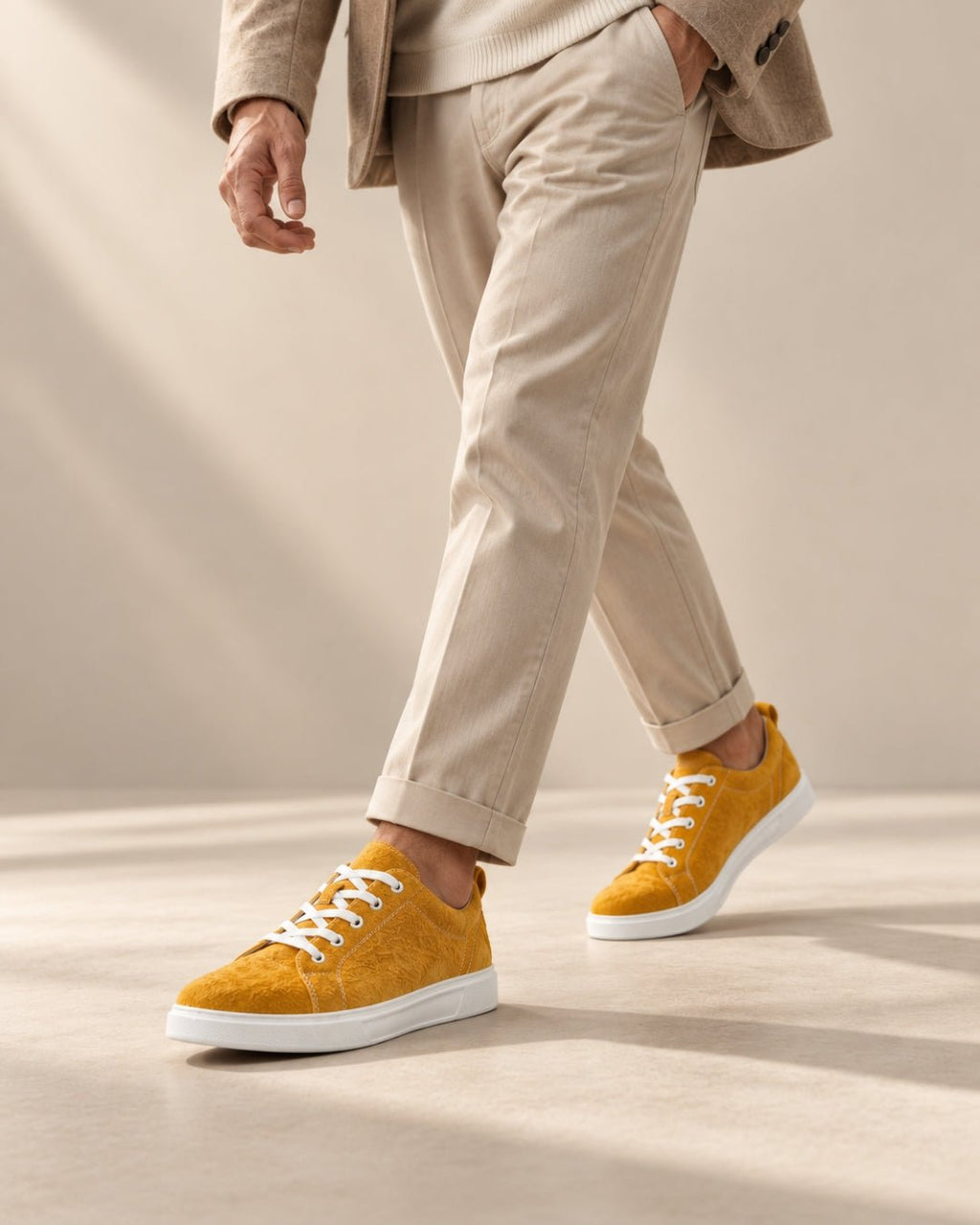 ARDELIO - Solaro Low | Minimalist Suede Sneaker - ARD-SOL-SAF-7