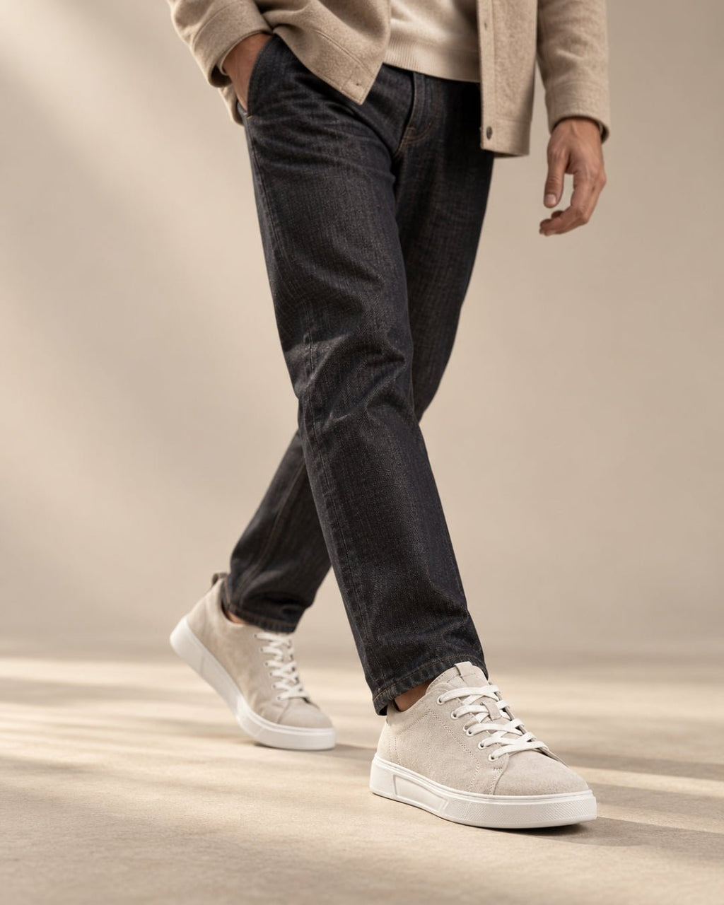 ARDELIO - Solaro Low | Minimalist Suede Sneaker - ARD-SOL-STO-7