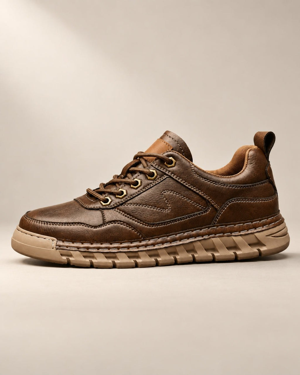 ARDELIO - Trevano Trail | Leather Utility Sneaker - ARD-TRE-BUR-7