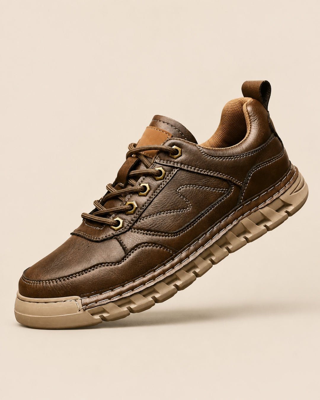 ARDELIO - Trevano Trail | Leather Utility Sneaker - ARD-TRE-BUR-7