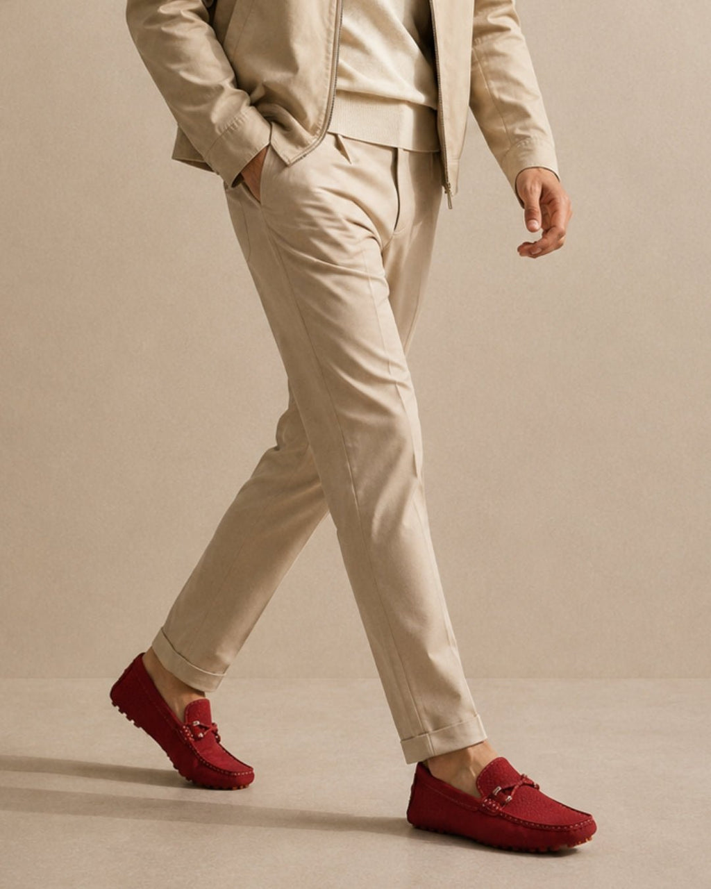 ARDELIO - Valemont Loafer | Suede Driving Loafer - ARD-VAL-CR-7