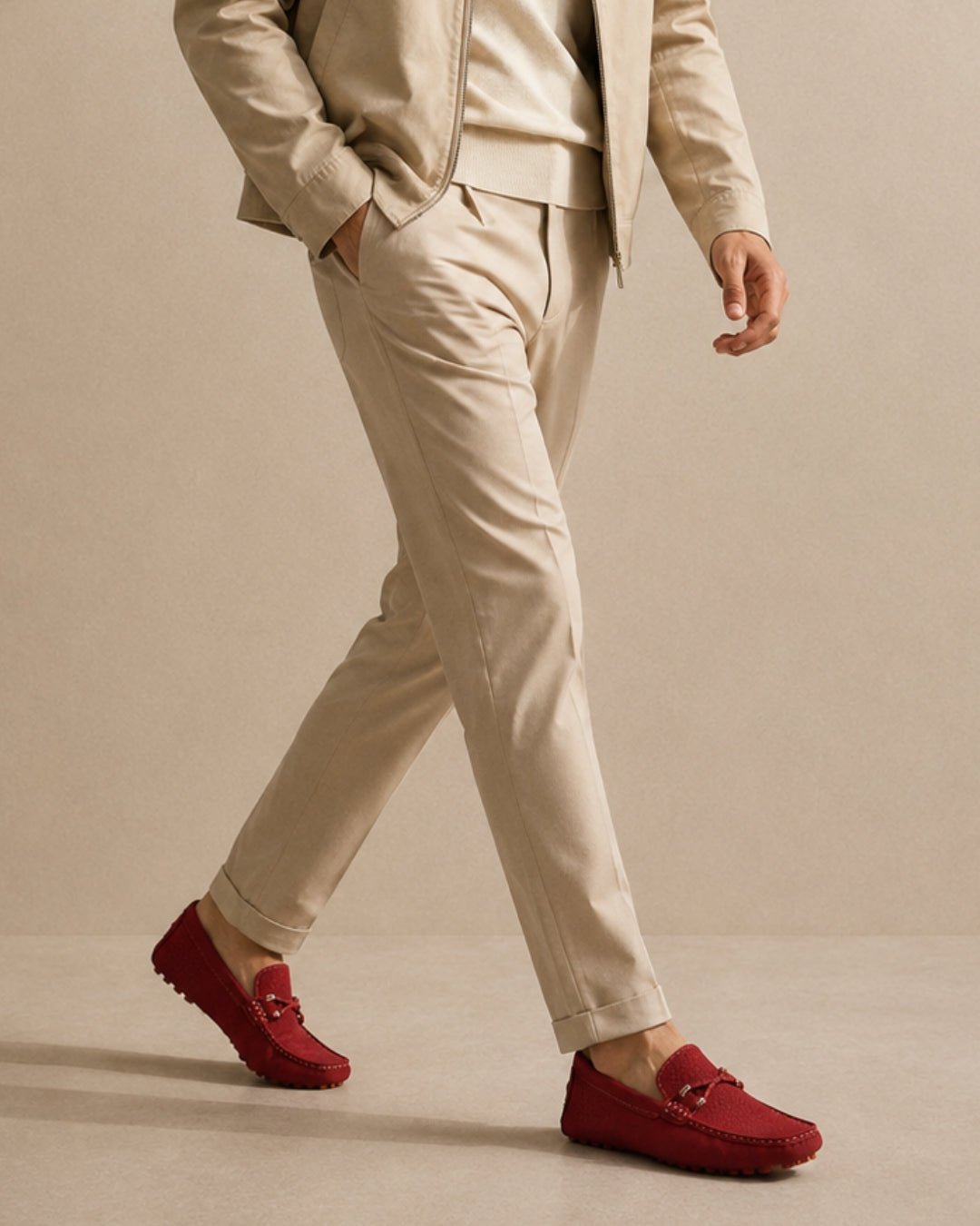 ARDELIO - Valemont Loafer | Suede Driving Loafer - ARD-VAL-CR-7
