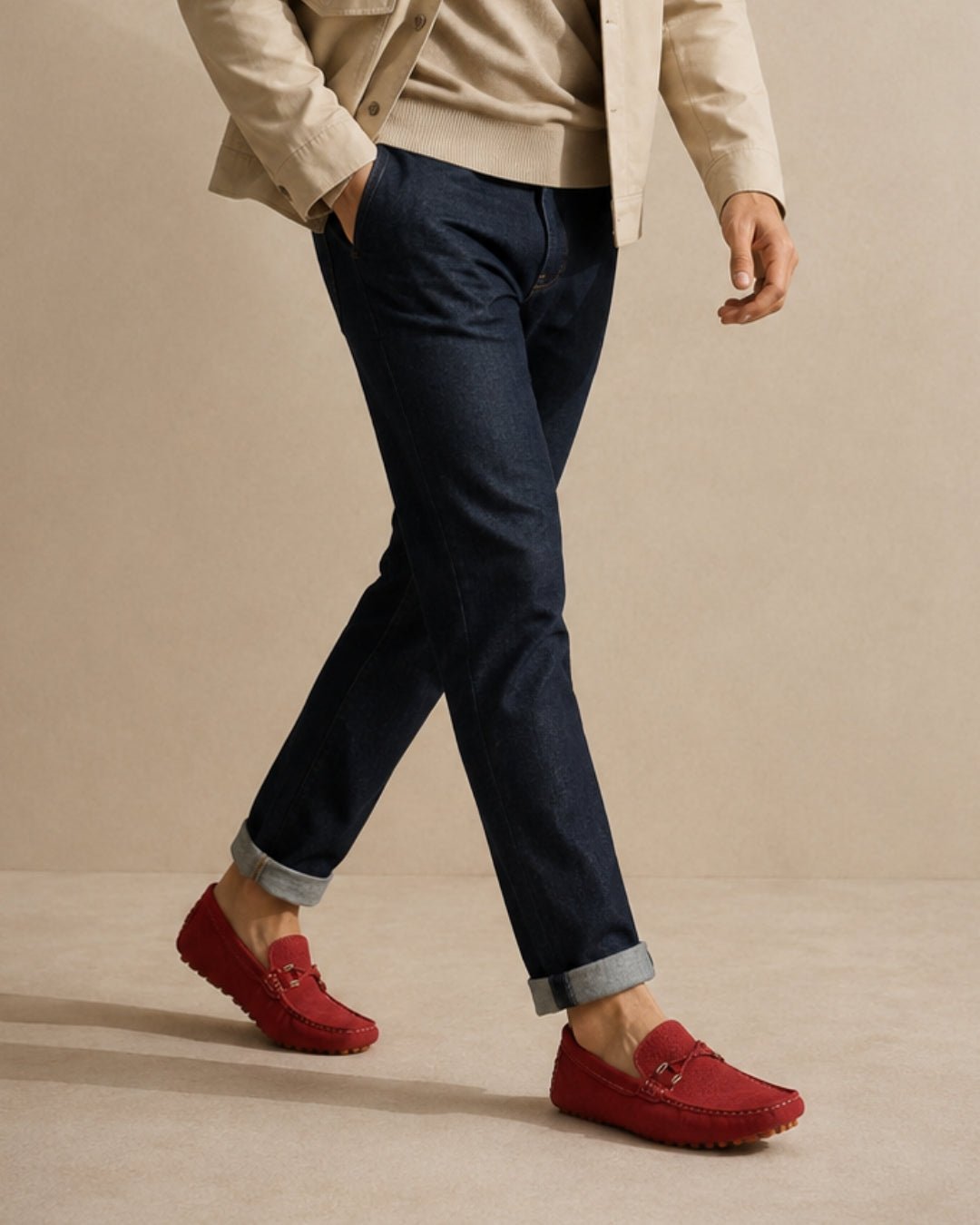ARDELIO - Valemont Loafer | Suede Driving Loafer - ARD-VAL-CR-7